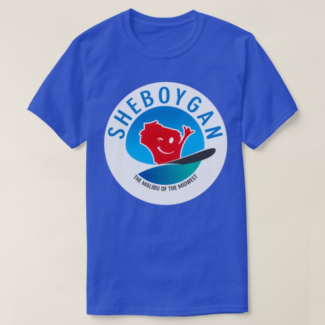 T-shirt Sheboygan Le Malibu de la Circulaire du Midwest (Design devant)