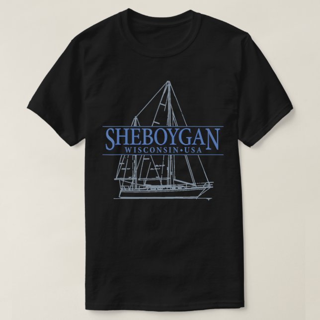 T-shirt Sheboygan Wisconsin Voile Vintage (Design devant)