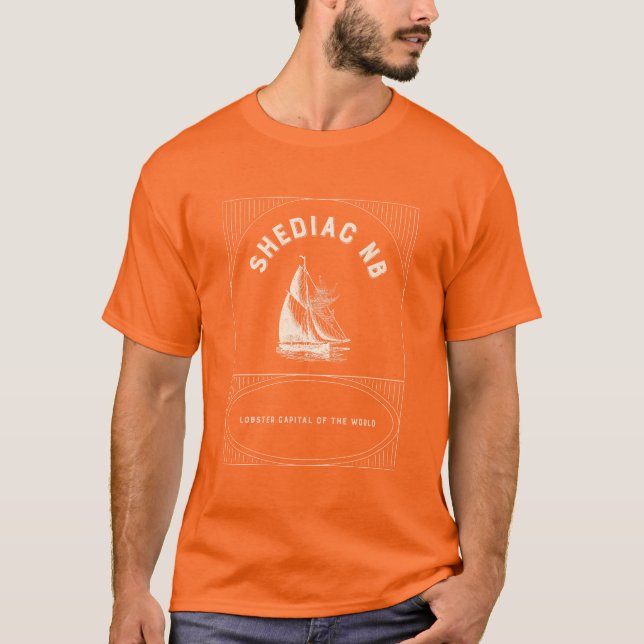 T-shirt Shediac NB La capitale mondiale du homard (Devant)
