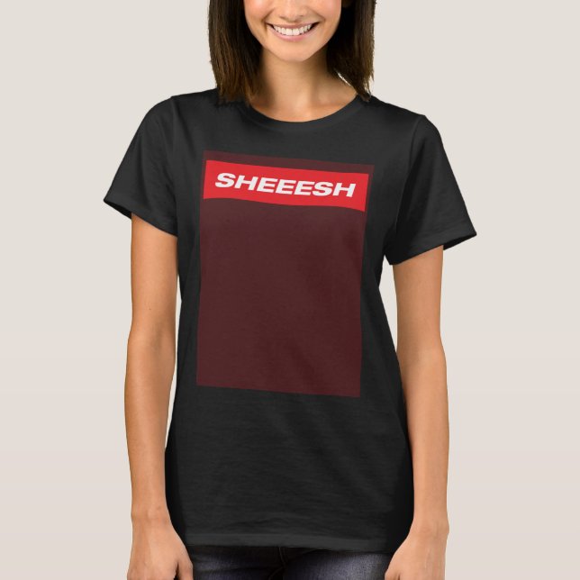T-shirt Sheeesh box mème wow cool jesus (Devant)