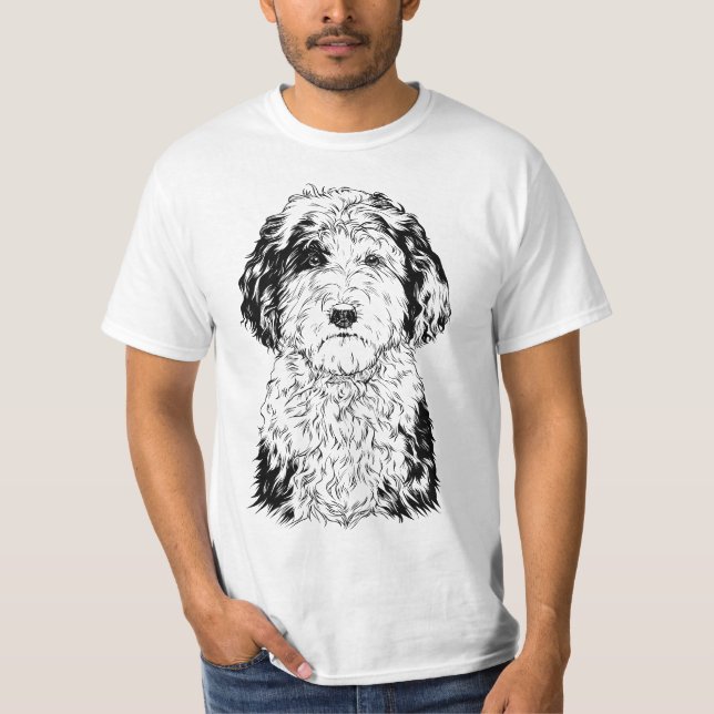T-shirt Sheepadoodle Dog Mom Dog Lover  (Devant)