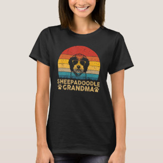 T-shirt Sheepadoodle Grand-mère Cadeaux Amoureux de les ch