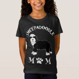 T-Shirt Sheepadoodle Maman Chiot Mignonne Animaux Animaux