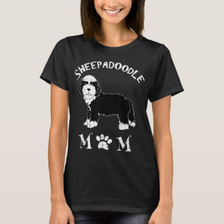 T-shirt Sheepadoodle Maman Chiot Mignonne Animaux Animaux 