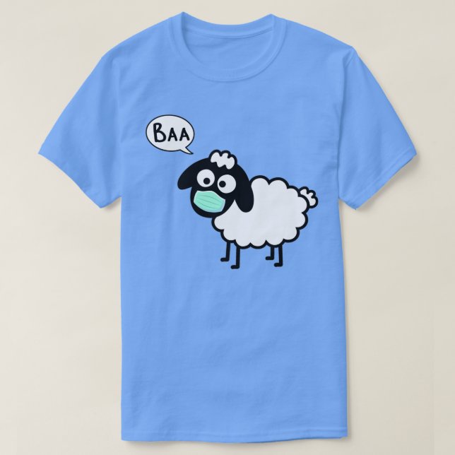 T-shirt Sheeple follow me just not too close cute funny sh (Design devant)