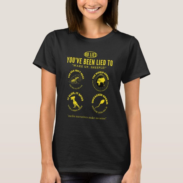 T-shirt Sheeple Met La Conspiration (Devant)