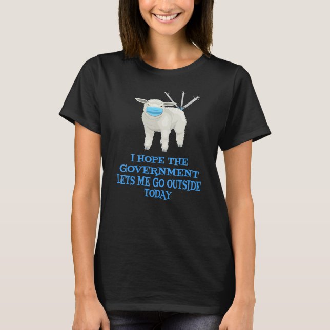T-shirt Sheeple Sheeple Anti Vaccine Vax Masque Mandat (Devant)
