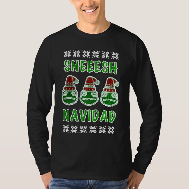 T-shirt Sheesh Navidad King Julio Frog Meme (Devant)