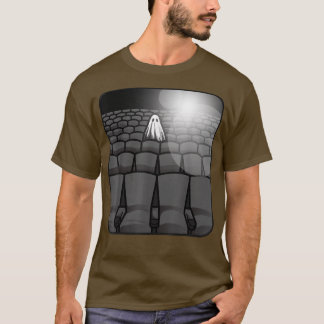 T-shirt Sheet Ghost Haunted Film Theatre Triste Théâtre Éf