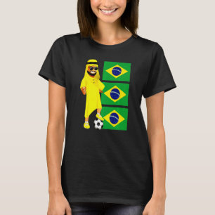 T-shirt Sheik brésilien Football Drapeau Brésil