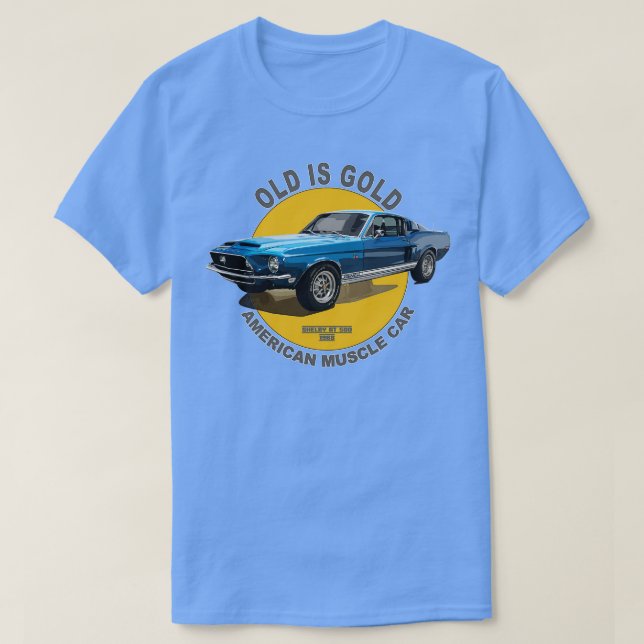T-shirt Shelby 500 American Muscle 60s les années 70 Old e (Design devant)