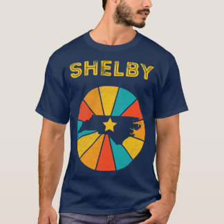 T-shirt Shelby North olina Vintage Souvenir désorganisé 1