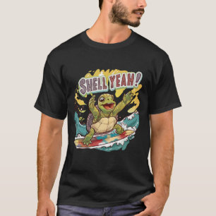 T-shirt Shell ouais Turtle Surfing