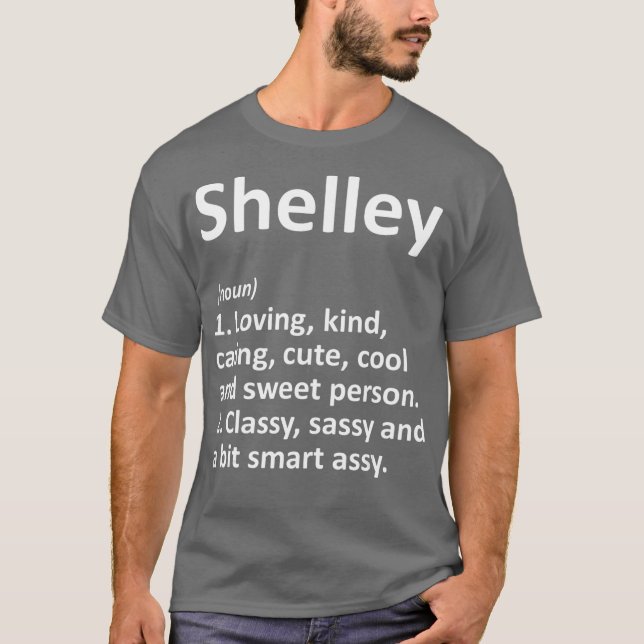 T-shirt SHELLEY Définition Personnalisée Funny Birthday (Devant)
