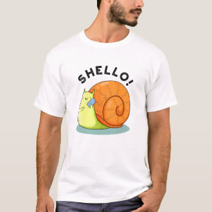 T-shirt Shello Funny Snail Cellphone Pun