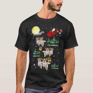 T-shirt Shelny Funny Reindeer Christmas Moon Père Noël Chi