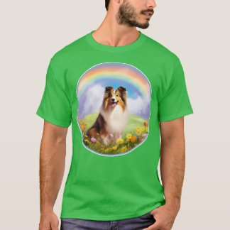 T-shirt Shelter Rainbow Bridge Cute Shetland Sheepdog Chie