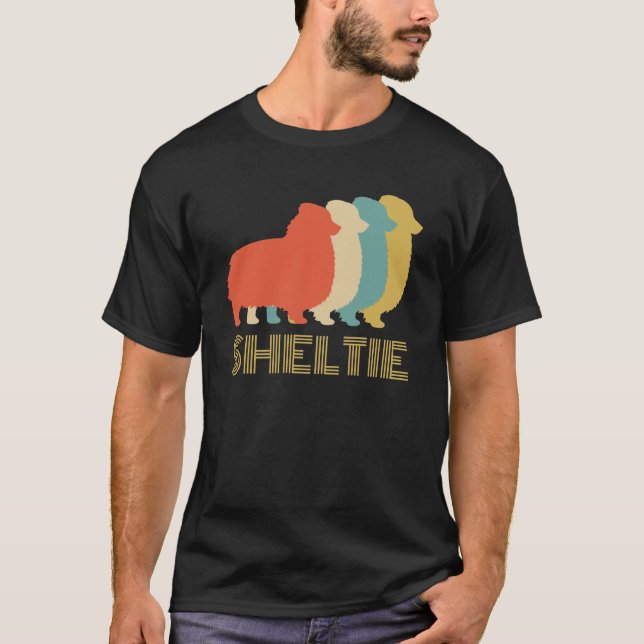 T-shirt Sheltie Shetland Sheepdog Élevage Amoureux de les  (Devant)