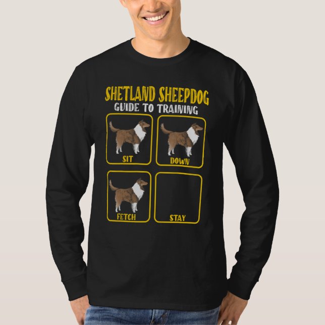 T-shirt Sheltie shetland sheepdog traning guide Sheltie Mo (Devant)