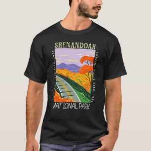 T-shirt Shenandoah National Park Skyline Drive déstabilisé