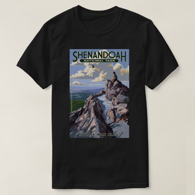 T-shirt Shenandoah National Park Virginia USA - Stony Man (Design devant)