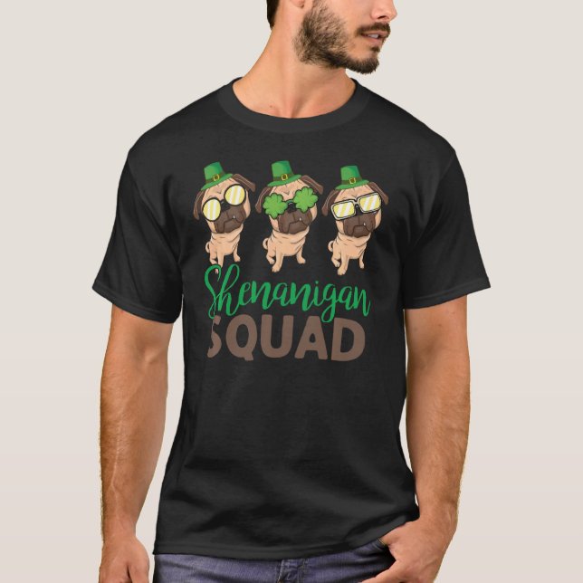 T-shirt Shenanigan Squad Carlin Leprechaun Casquette Funny (Devant)