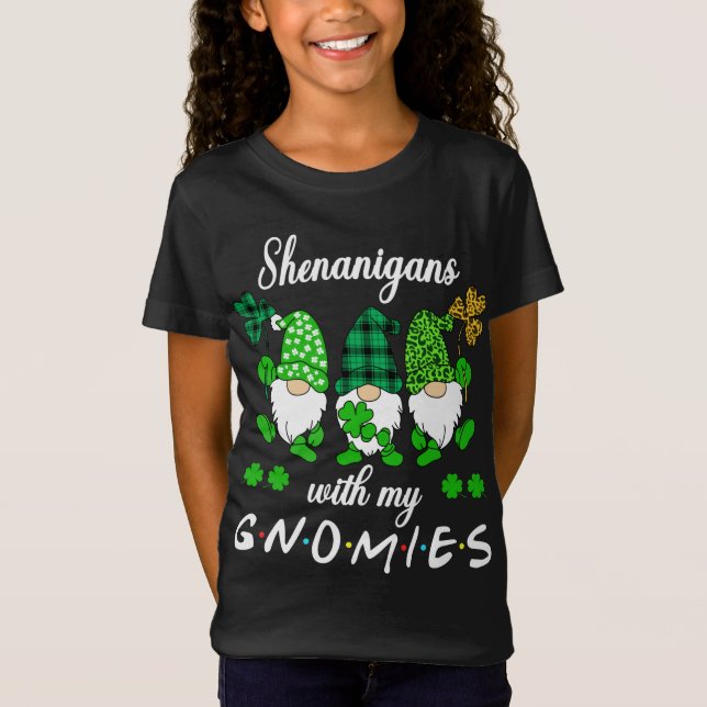 T-Shirt Shenanigans avec mes filles Gnome de la Saint Patr (Devant)
