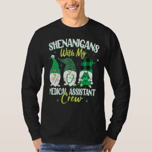T-shirt Shenanigans Avec Mon St patrick Assistant Médicale