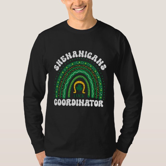 T-shirt Shenanigans Coordinator St Patricks Day Rainbow (Devant)