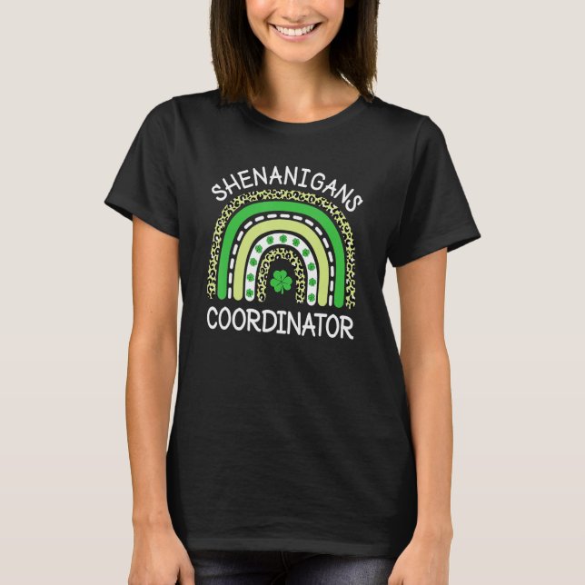 T-shirt Shenanigans Coordinator Teachers St Patricks Day R (Devant)