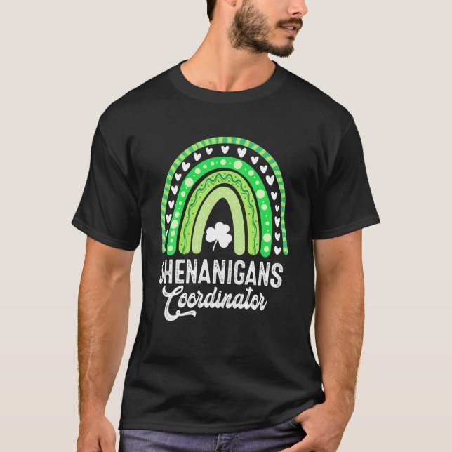 T-shirt Shenanigans Coordonnateur Boho Rainbow St patrick  (Devant)
