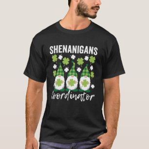 T-shirt Shenanigans Coordonnateur Cute Gnomes St Patrick s