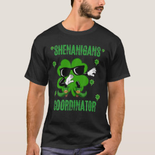 T-shirt Shenanigans Coordonnateur Dabbing Shamrock Garçons