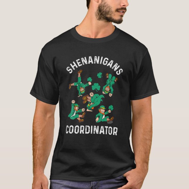 T-shirt Shenanigans Coordonnateur Danse Leprechaun St Part (Devant)