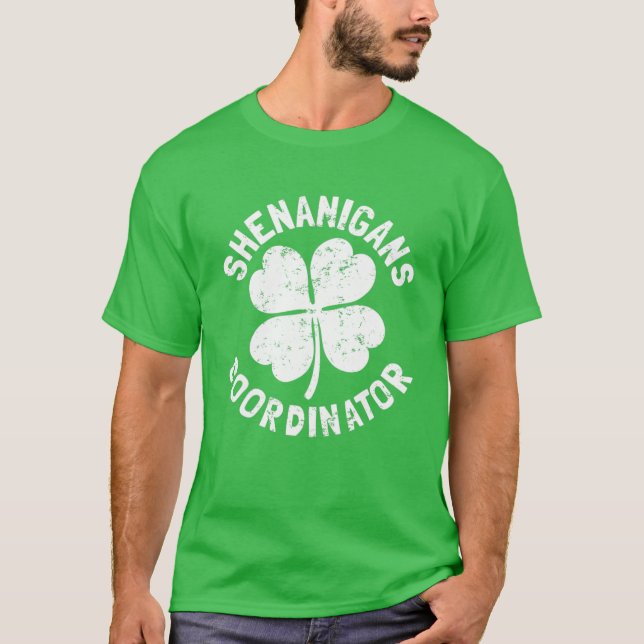 T-shirt Shenanigans Coordonnateur Funny Enseignant St Patr (Devant)