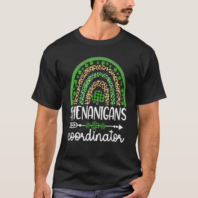 T-shirt Shenanigans Coordonnateur Rainbow Jour de la Saint (Devant)