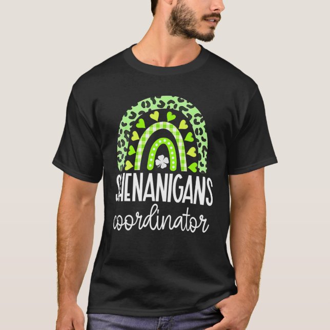 T-shirt Shenanigans Coordonnateur Rainbow St Patrick's Day (Devant)