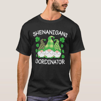 T-shirt Shenanigans Coordonnateur Saint Patrick s Day Gnom