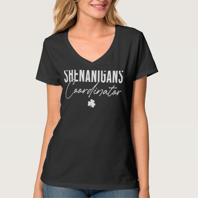 T-shirt Shenanigans Coordonnateur St Patrick S Jour 2 (Devant)