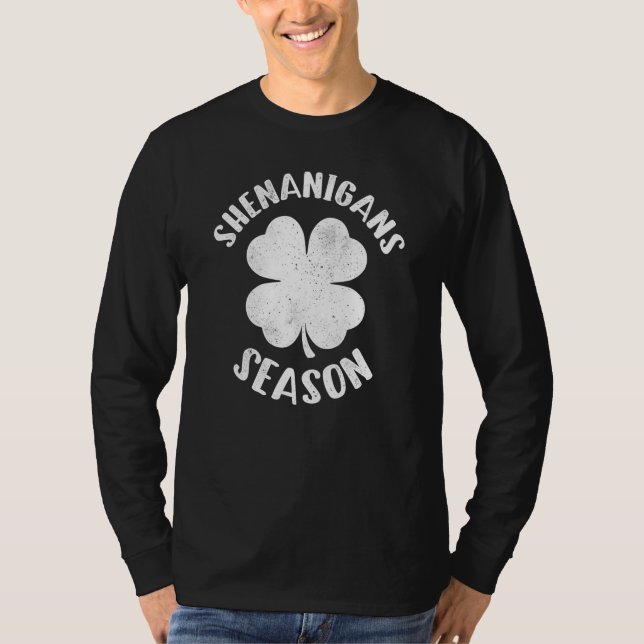T-shirt Shenanigans Season Lucky Shamrock St Patrick's Day (Devant)