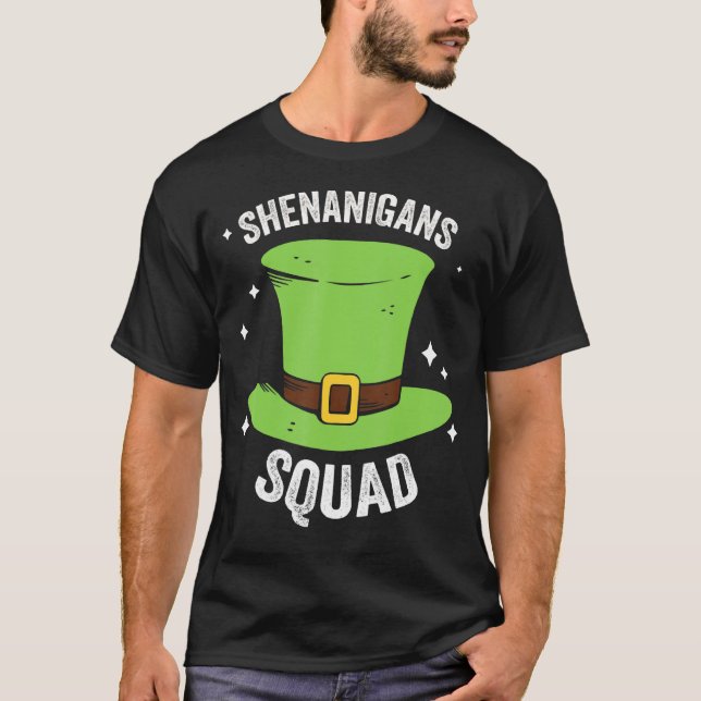 T-shirt Shenanigans Squad Casquette irlandais St Patrick's (Devant)