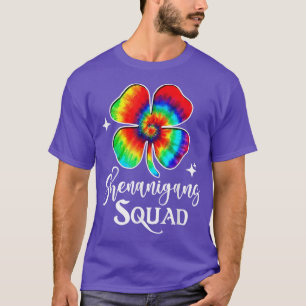 T-shirt Shenanigans Squad Funny Irish Tie Dye St Patrick's
