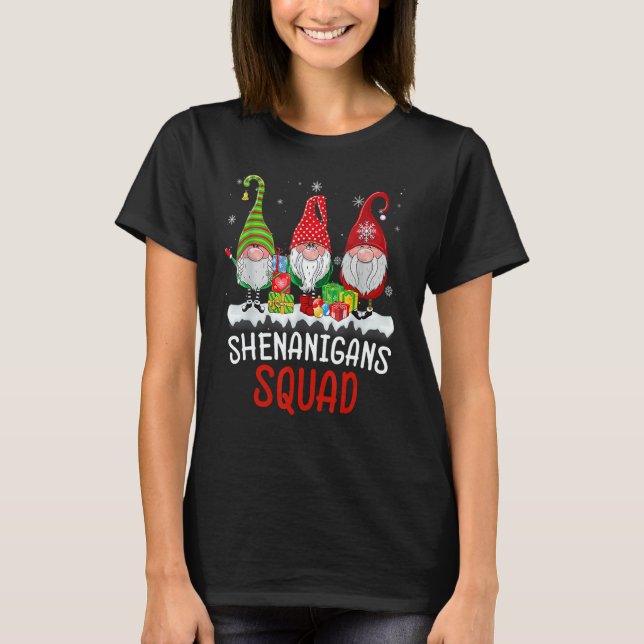 T-shirt Shenanigans Squad Gnomes Christmas Pajamas Family  (Devant)