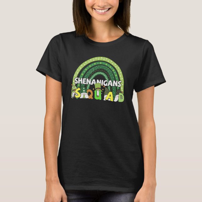 T-shirt Shenanigans squad irish gnomes rainbow st patrick' (Devant)