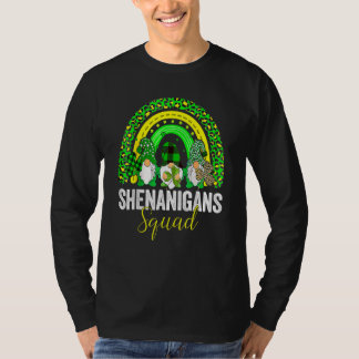 T-shirt Shenanigans Squad Irish Gnomes Rainbow St Patrick'