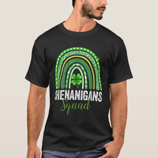 T-shirt Shenanigans Squad Irish Rainbow Happy St. Patrick' (Devant)