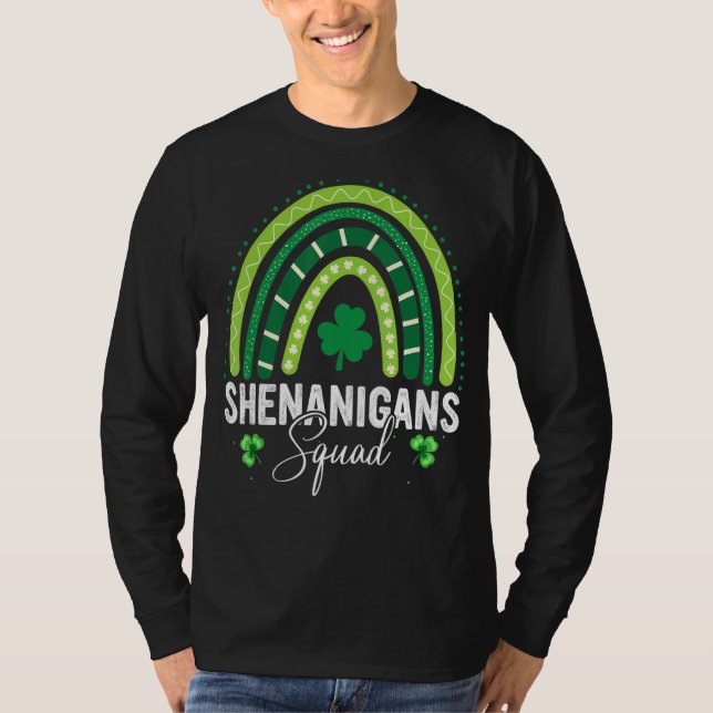 T-shirt Shenanigans Squad Irlandais Drôle St Patrick Jour  (Devant)