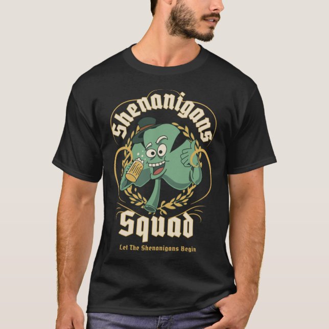 T-shirt Shenanigans Squad Jour de la Saint Patrick Boire C (Devant)