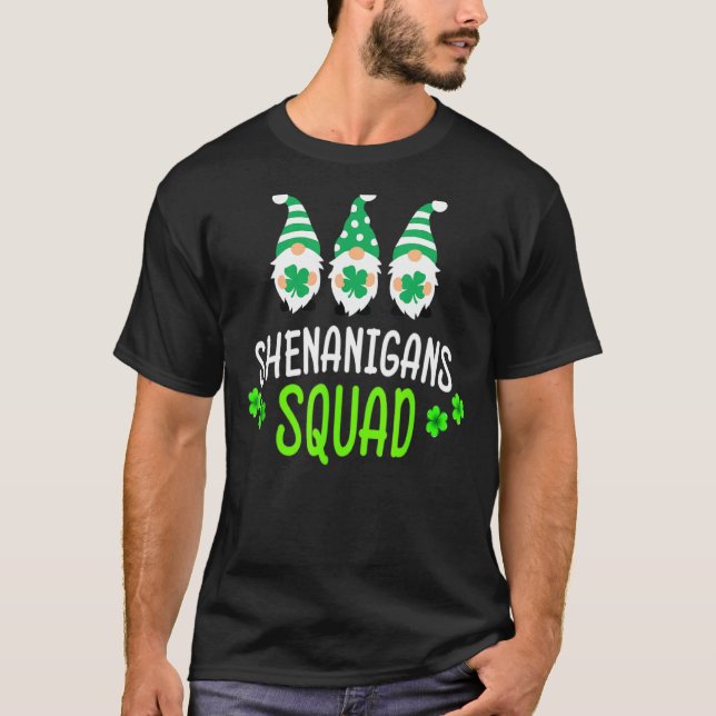 T-shirt Shenanigans Squad Jour de la Saint Patrick Gnomes  (Devant)