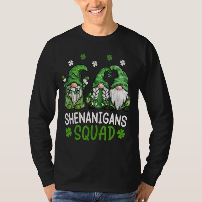 T-shirt Shenanigans Squad Jour de la Saint Patrick Gnomes  (Devant)